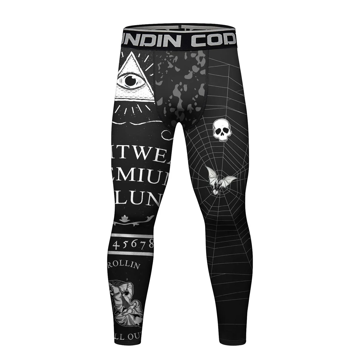 Hete Verkoop Cody Lundin Bedrukte Bloem Fitness Bjj Jiu nti-uv Mannelijke Sublimatie Oefening Jogging Hardlooplegging Legging