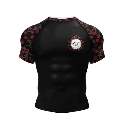 Personal Popular Design Sublimation Short Sleeve Black No Gi BJJ Jiu Jitsu Rashguard Fight BJJ Mma Rash Guard Shirts For Men