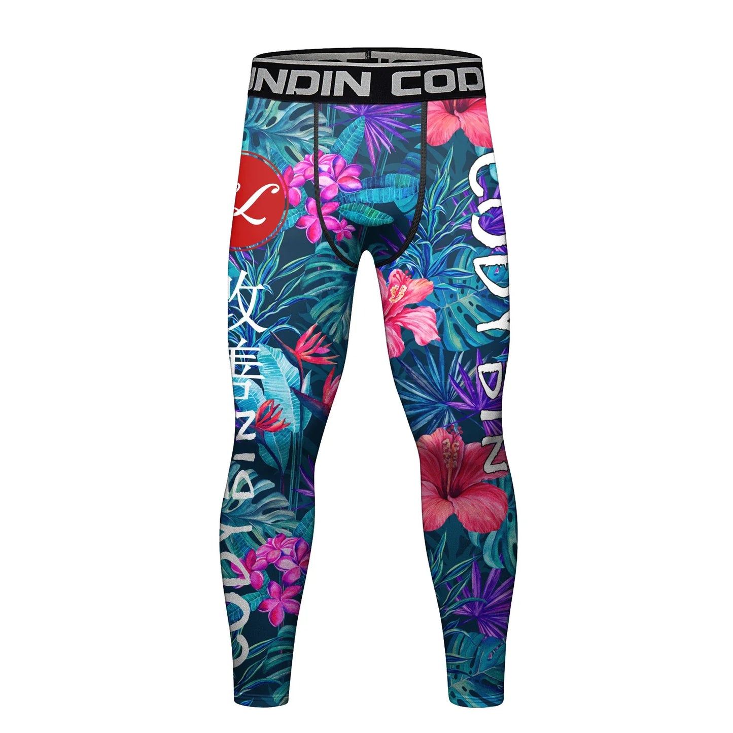Hete Verkoop Cody Lundin Bedrukte Bloem Fitness Bjj Jiu   nti-uv Mannelijke Sublimatie Oefening Jogging Hardlooplegging Legging