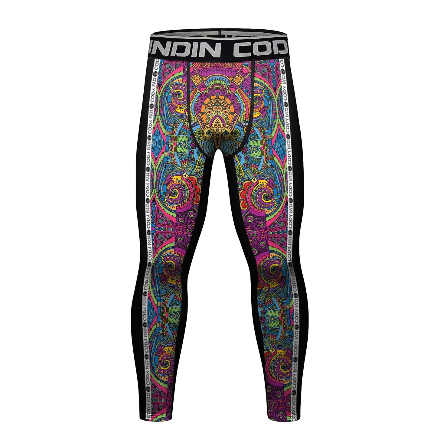 Hete Verkoop Cody Lundin Bedrukte Bloem Fitness Bjj Jiu   nti-uv Mannelijke Sublimatie Oefening Jogging Hardlooplegging Legging