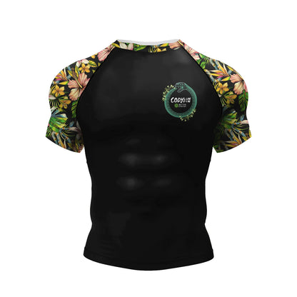 Personal Popular Design Sublimation Short Sleeve Black No Gi BJJ Jiu Jitsu Rashguard Fight BJJ Mma Rash Guard Shirts For Men