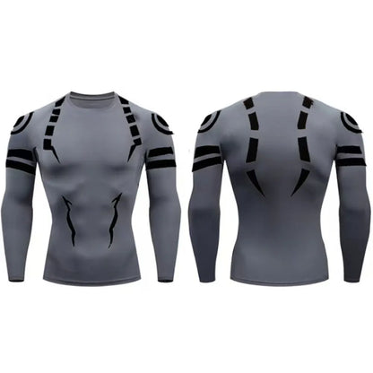 Jujutsu Kaisen 3D Anime Compression T Shirt Men's Sport Running Jogging Gym Tracksuit Men Clothing Boxing Rashgard Tops Man