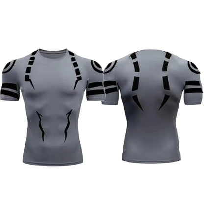 Jujutsu Kaisen 3D Anime Compression T Shirt Men's Sport Running Jogging Gym Tracksuit Men Clothing Boxing Rashgard Tops Man