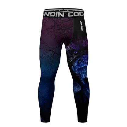 Hete Verkoop Cody Lundin Bedrukte Bloem Fitness Bjj Jiu   nti-uv Mannelijke Sublimatie Oefening Jogging Hardlooplegging Legging
