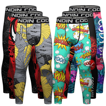 Hete Verkoop Cody Lundin Bedrukte Bloem Fitness Bjj Jiu   nti-uv Mannelijke Sublimatie Oefening Jogging Hardlooplegging Legging